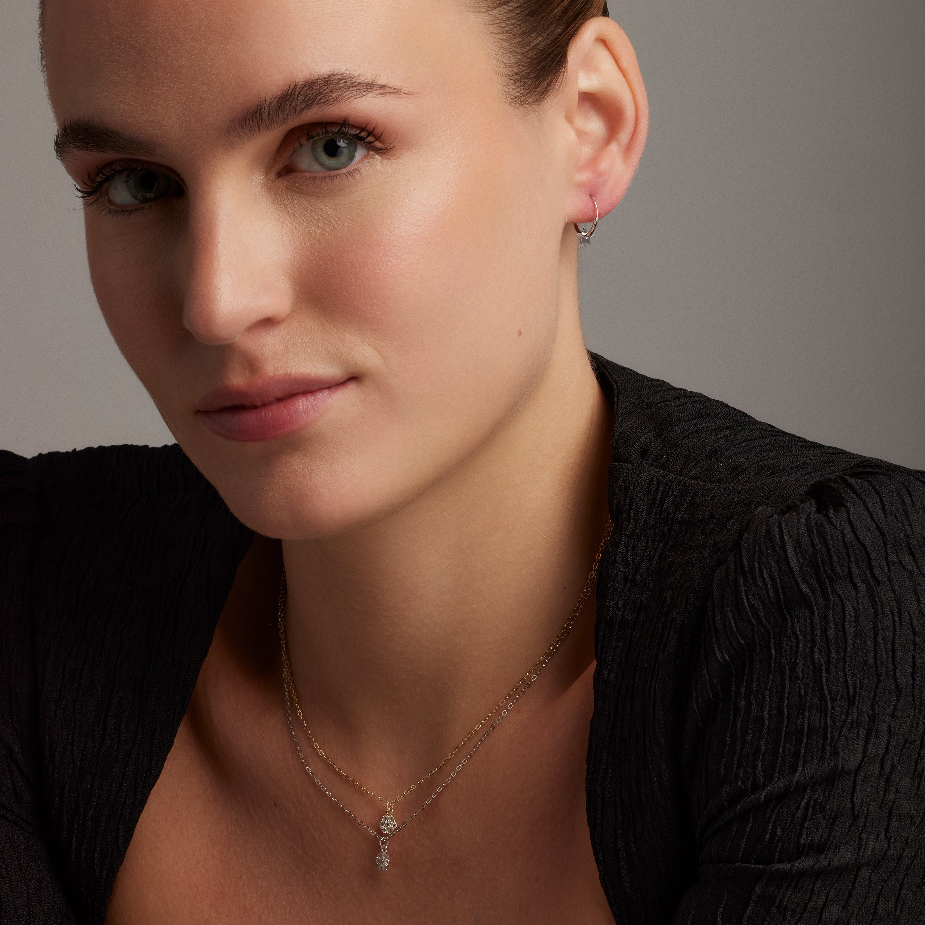 Pendientes de Plata de Ley 925 acabados en rodio - Essential