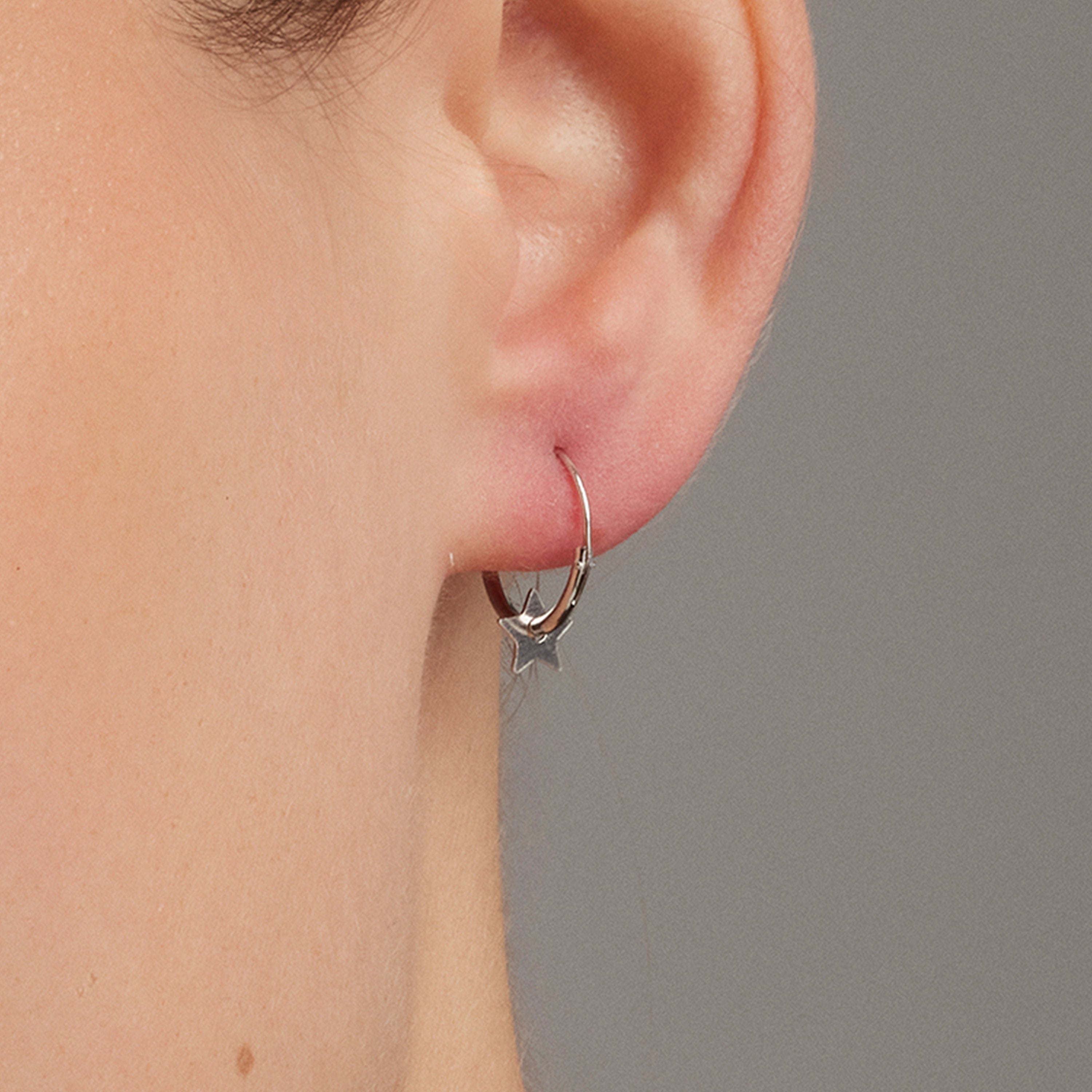 Orecchini in Argento Sterling 925 finiti in rodio - Essential