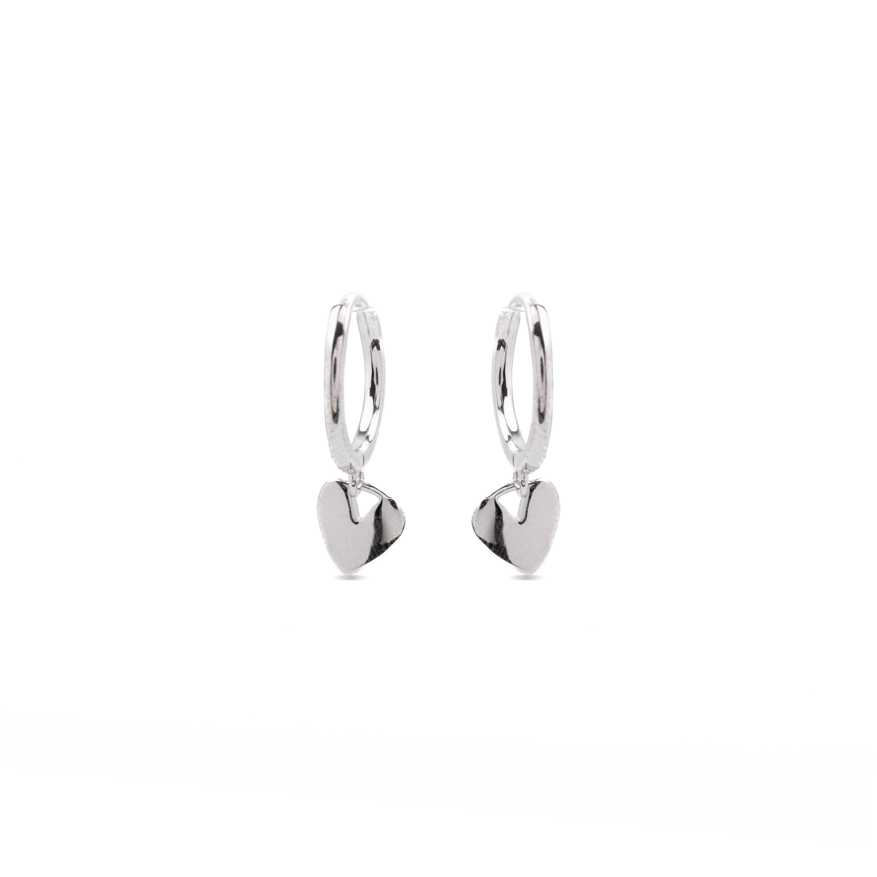 925 Sterling Silver Earrings finished in rhodium - Kimlik