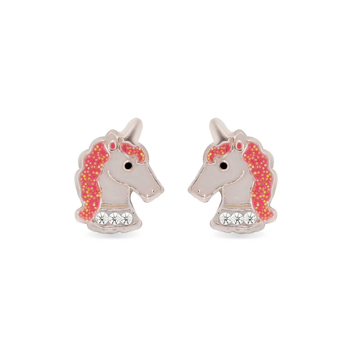 925 Sterling Silver Unicorn Earrings