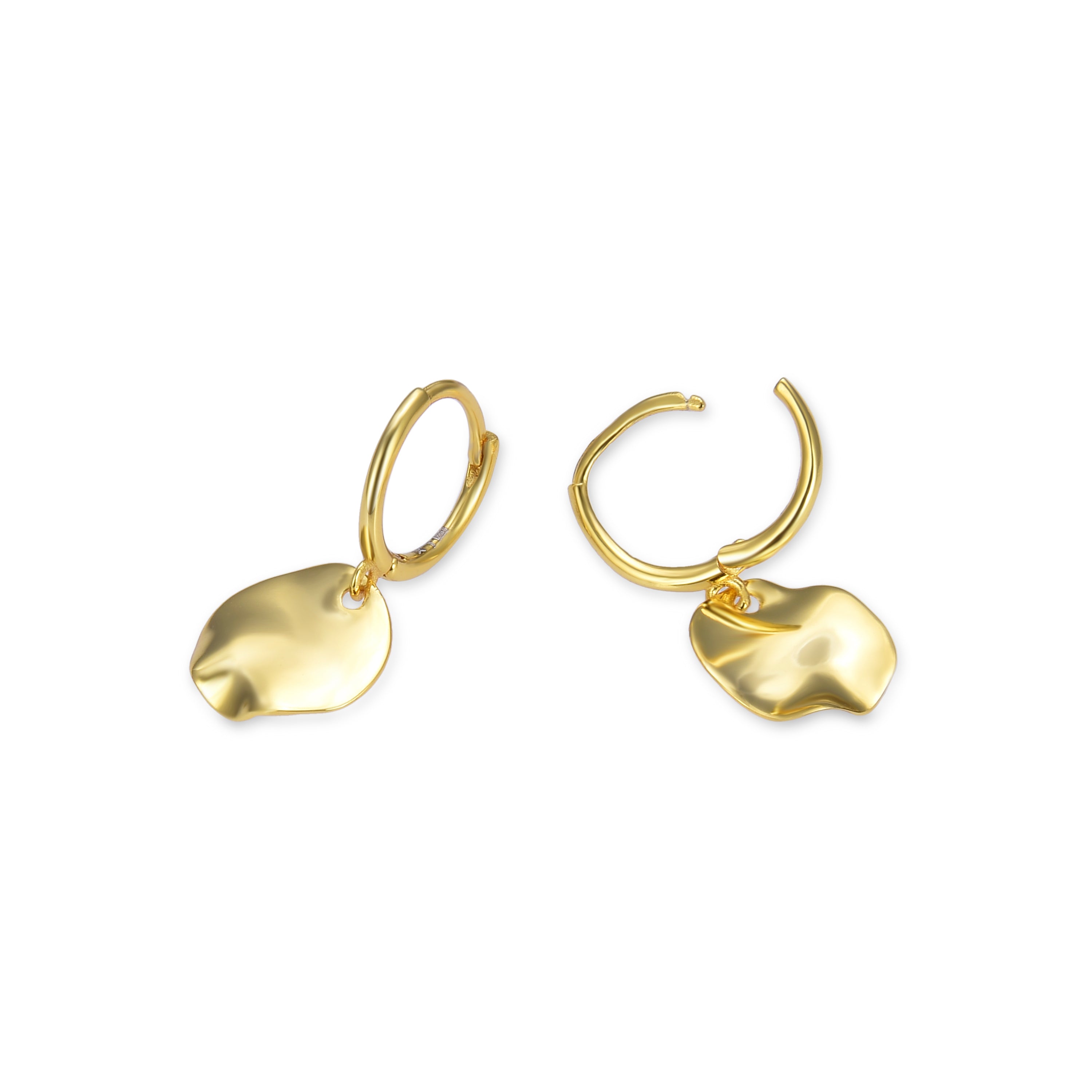 Orecchini in Argento Sterling 925 finiti in oro giallo 18K - Midnak