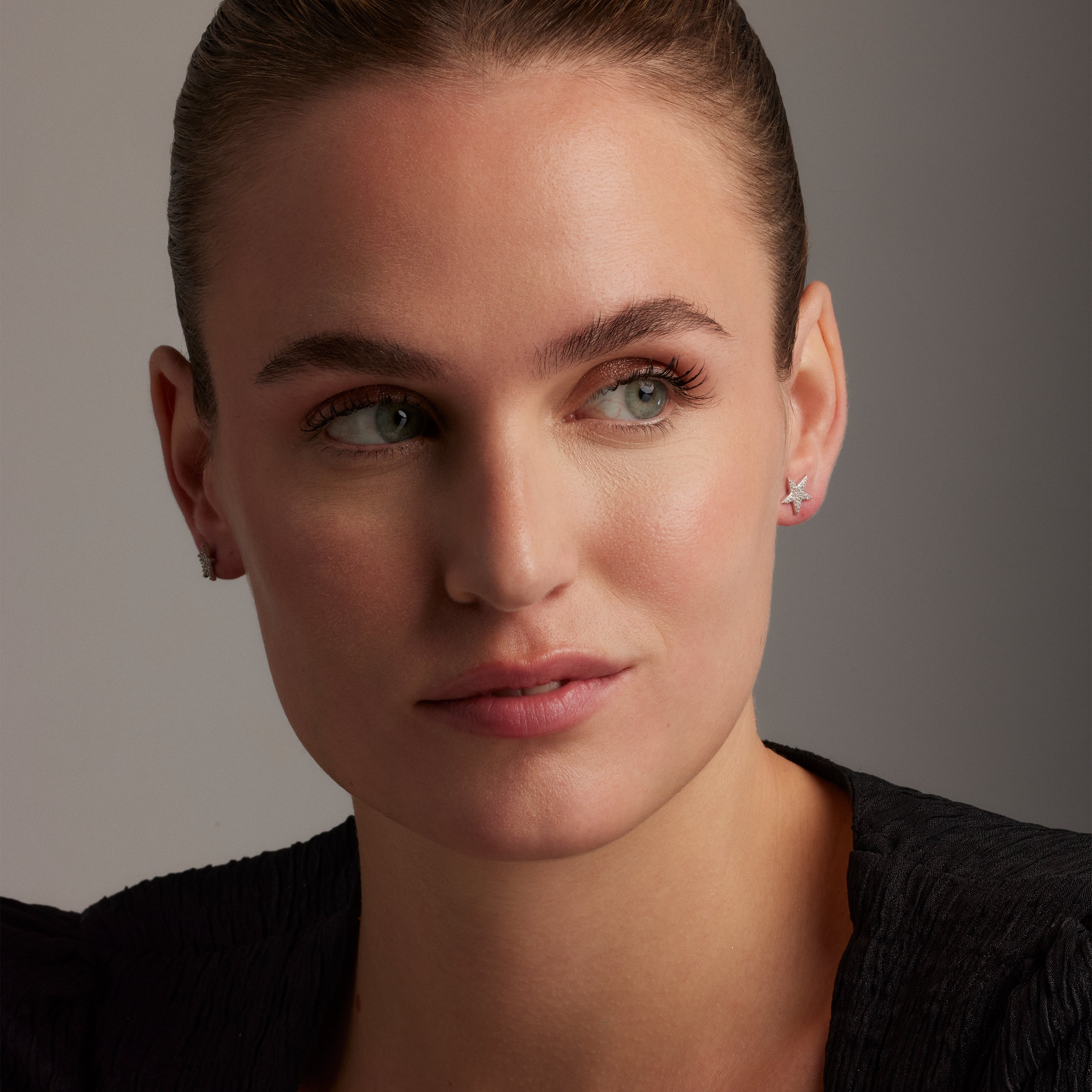 Pendientes de Plata de Ley 925 con Circonita Brillante acabados en rodio - Leilda