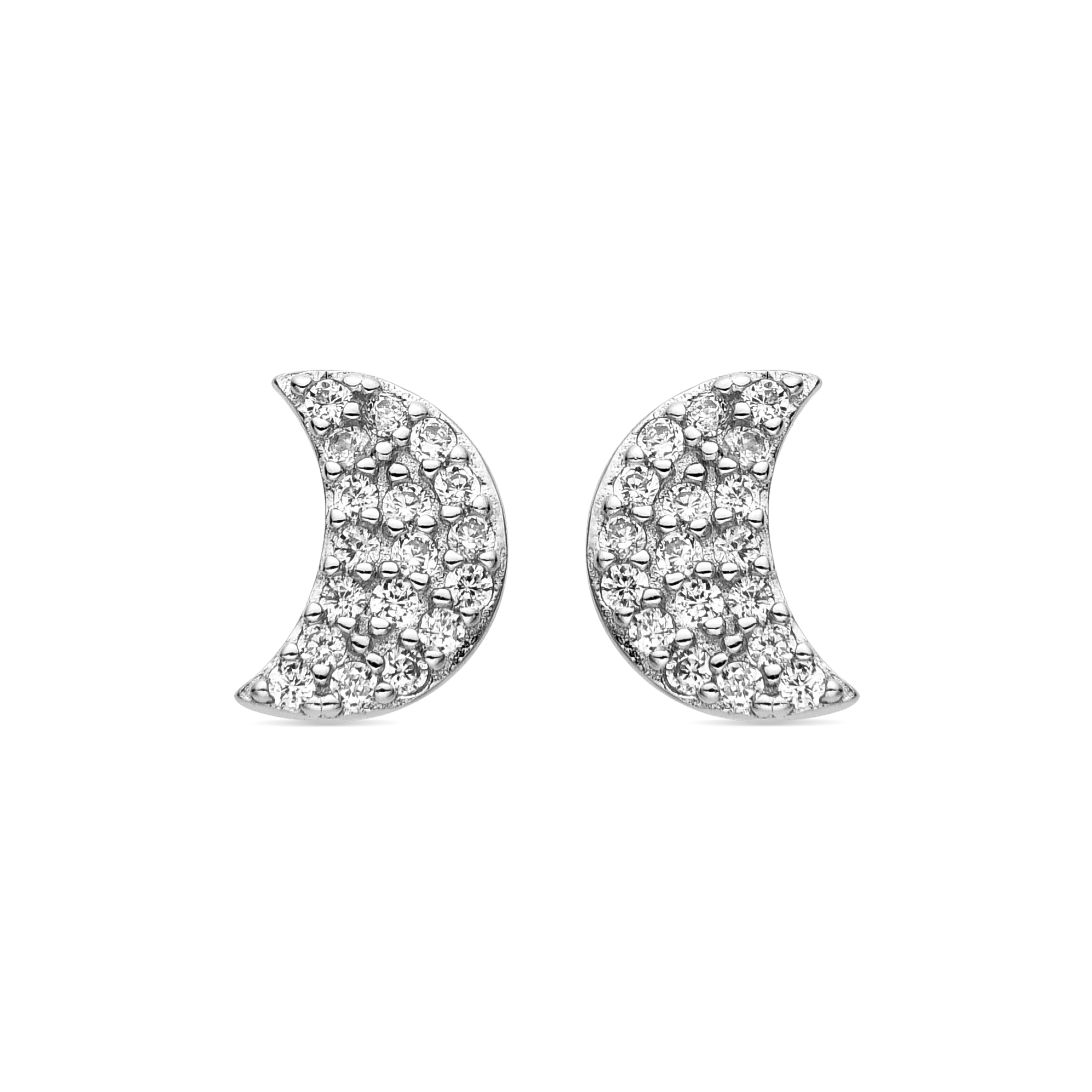 Pendientes de Plata de Ley 925 y Circonita Brillante acabados en rodio - Duver