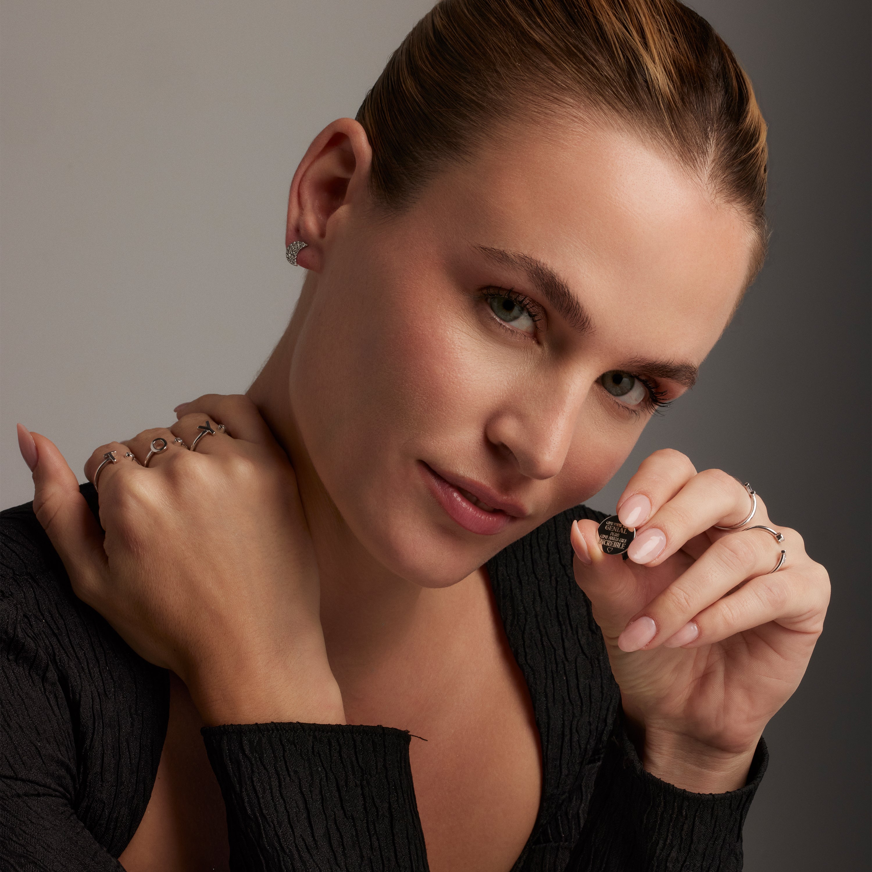 Brincos de Prata de Lei 925 e Zircónia Brilhante com acabamento em ródio - Duver