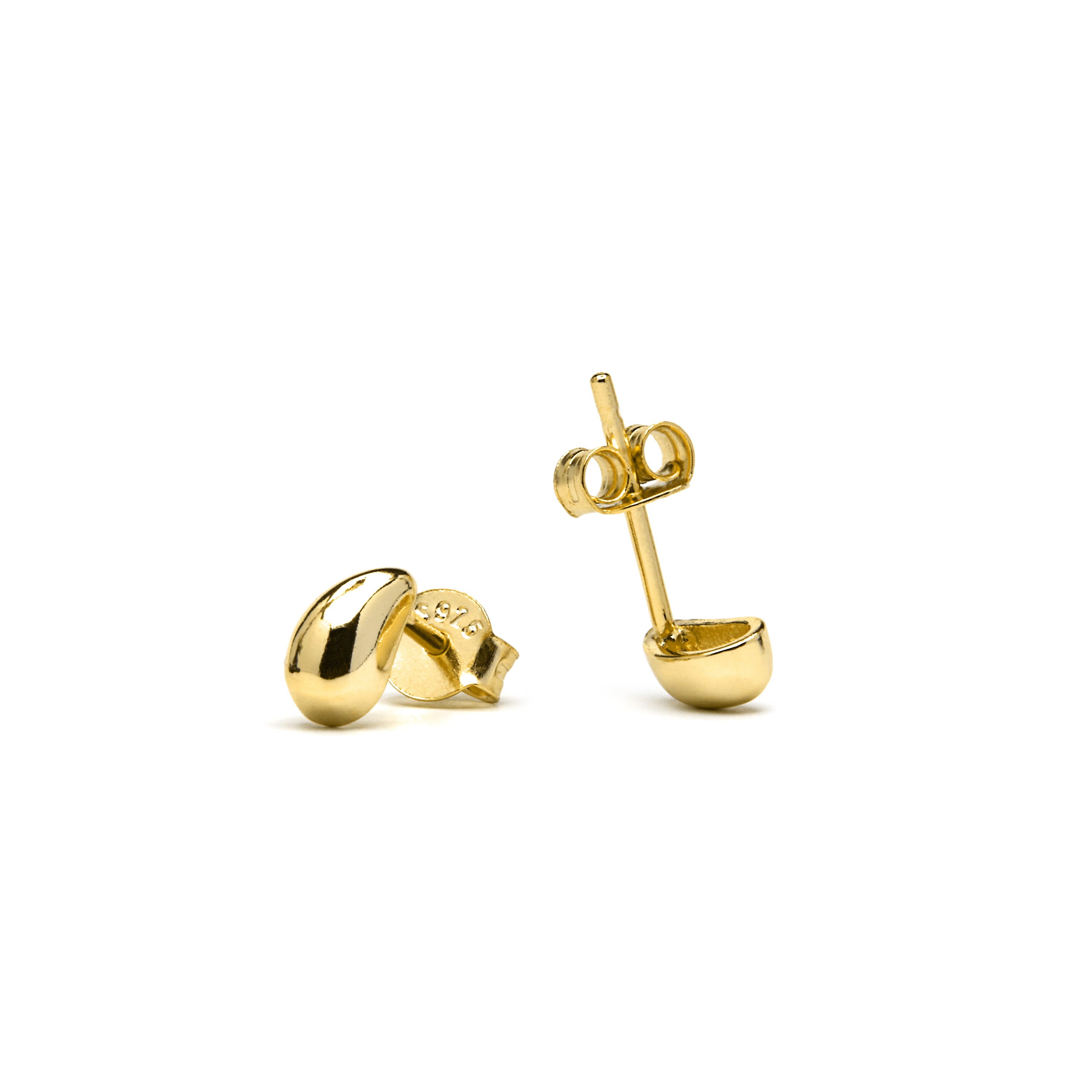 Orecchini in argento sterling 925 con finitura in oro giallo 18k - Nokie
