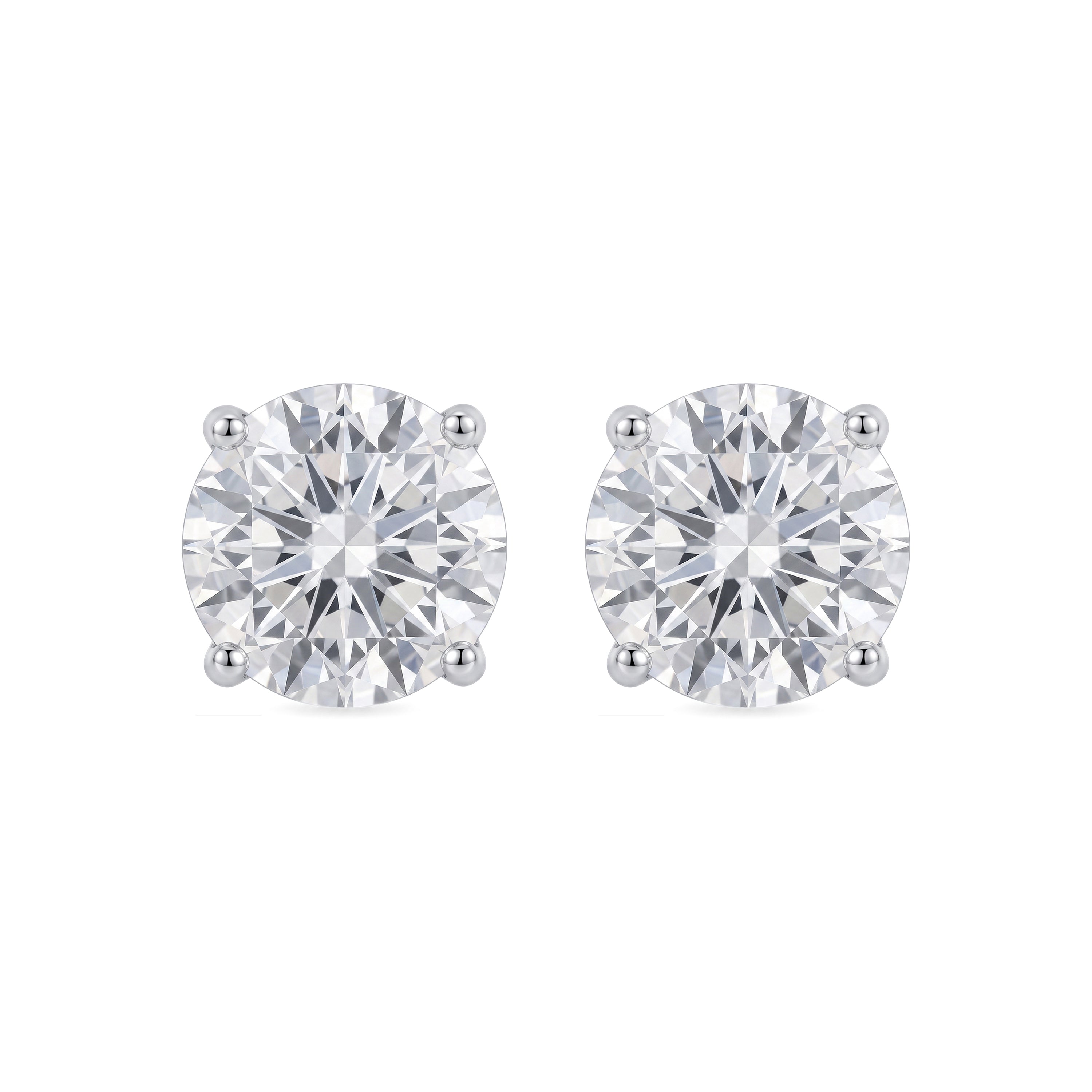 Pendientes de plata de Ley 925 y Circonita Brillante acabado en rodio - Gaze