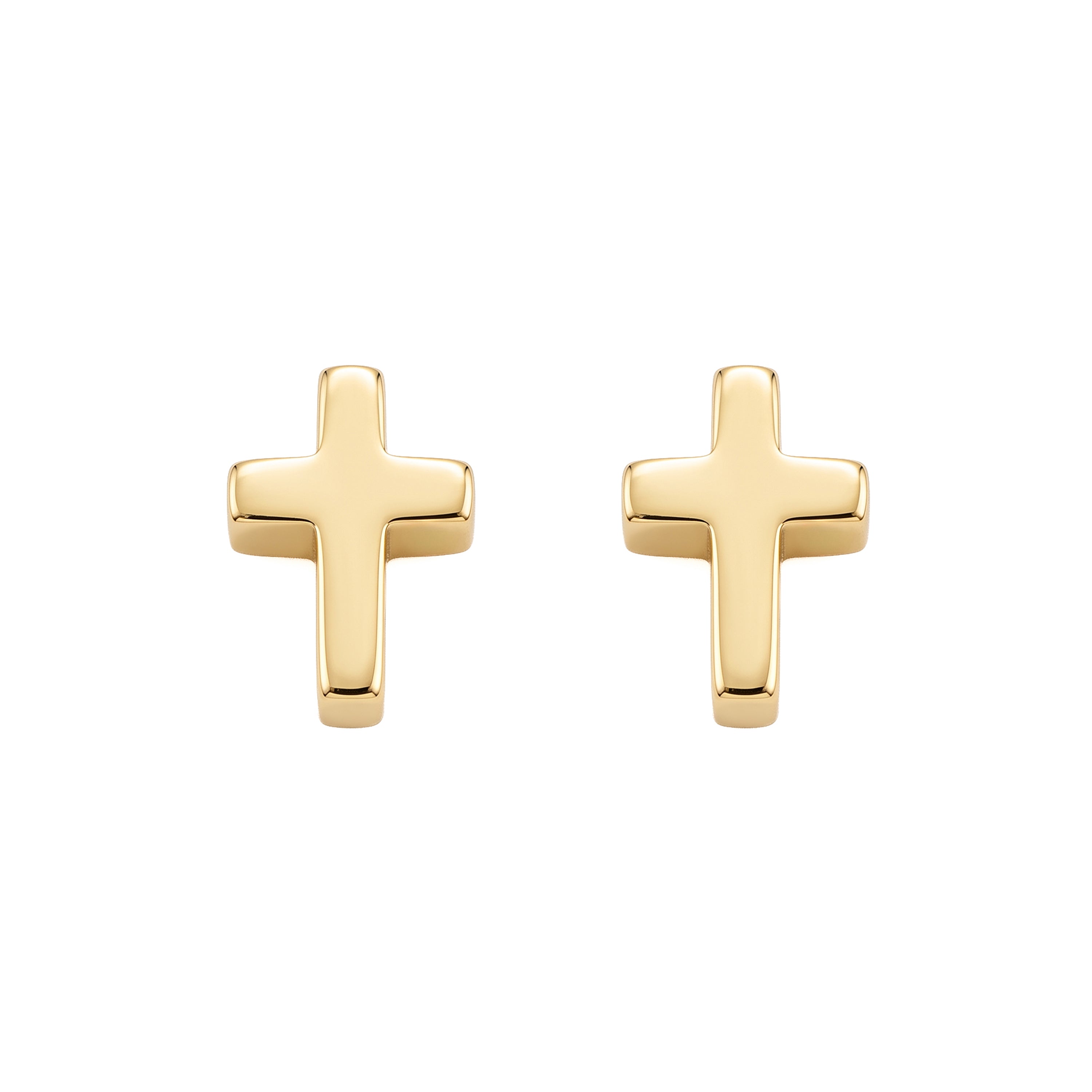 Pendientes de plata de Ley 925 acabado en oro amarillo de 18k - Sanel