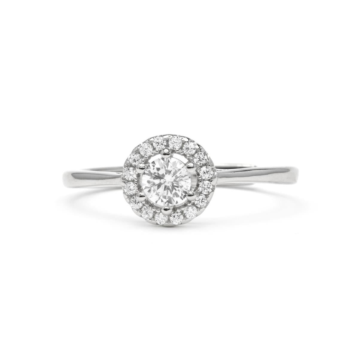 Anillo de Plata de Ley 925 y Circonita Brillante - Jaka