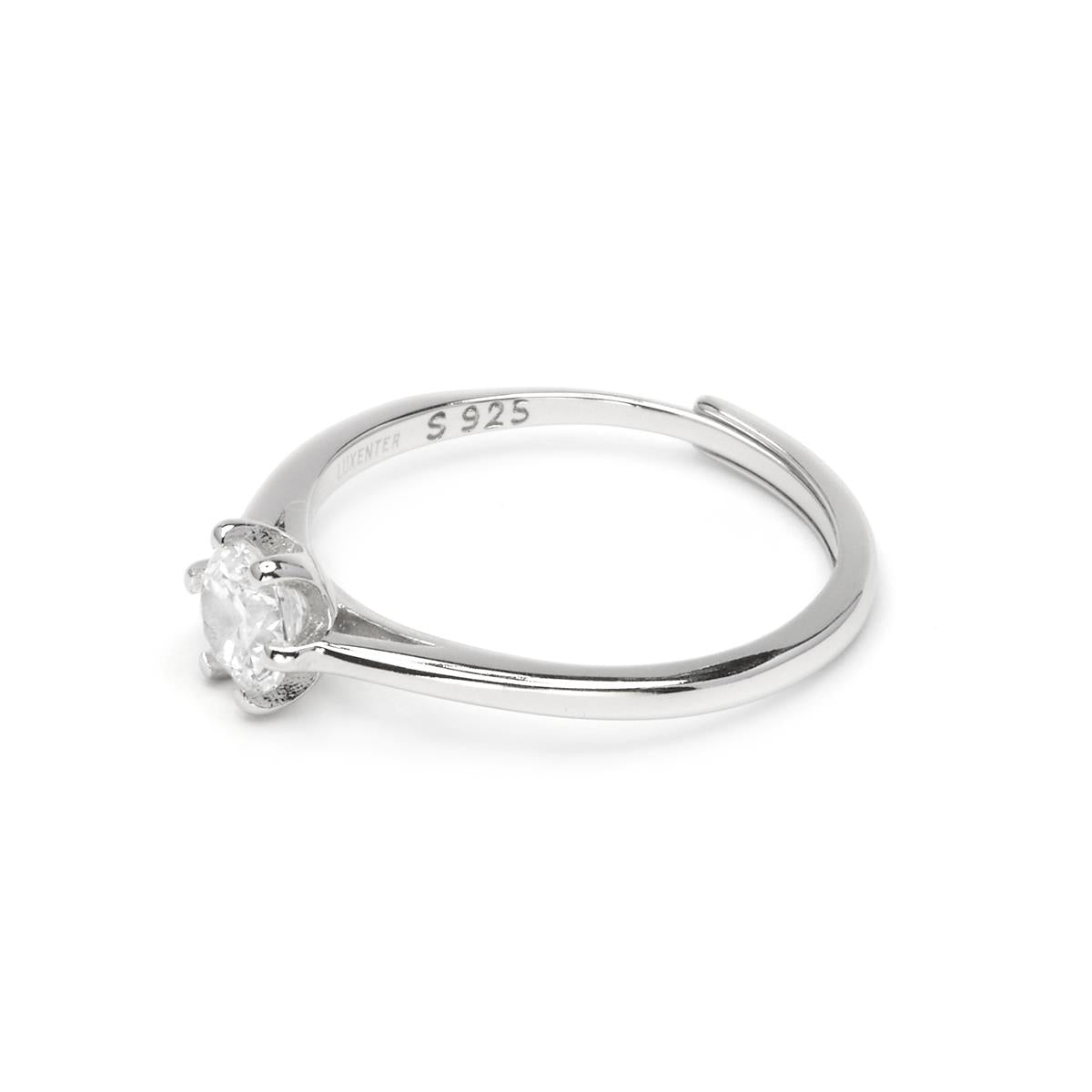 925 Sterling Silver Princess Ring