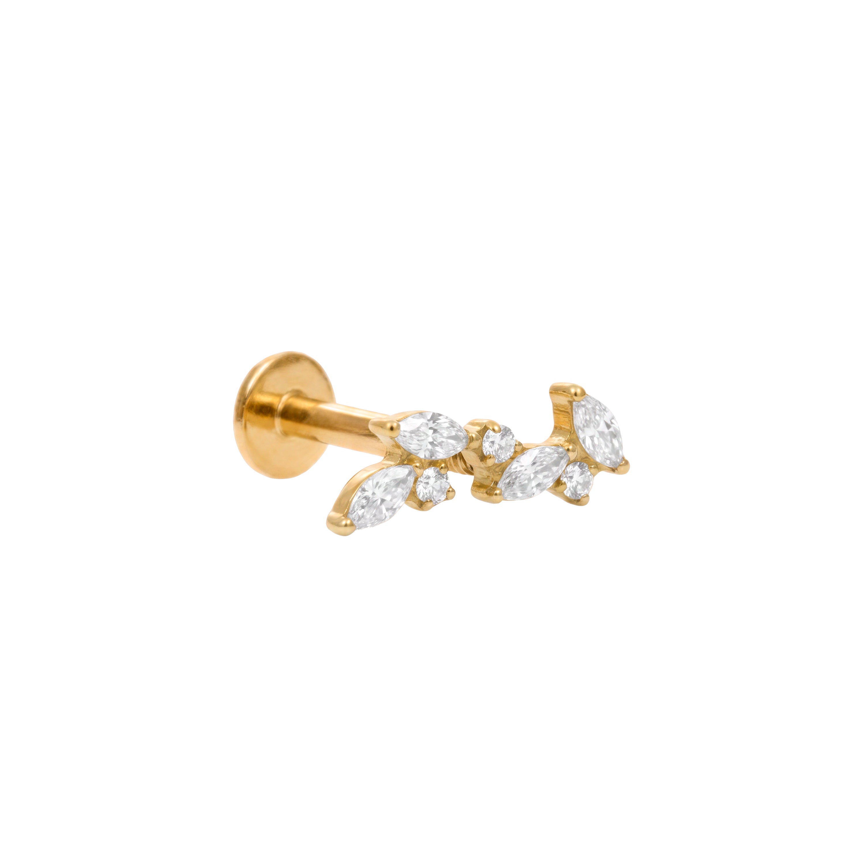 Piercing de titânio com zircónia brilhante - Rymve