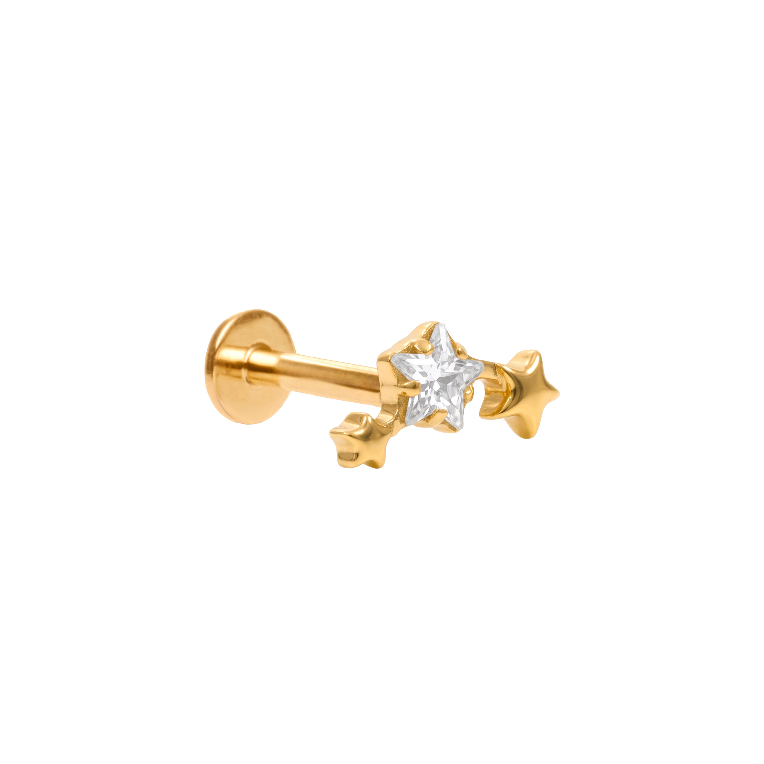 Piercing en titane avec zircon brillant - Raimcas