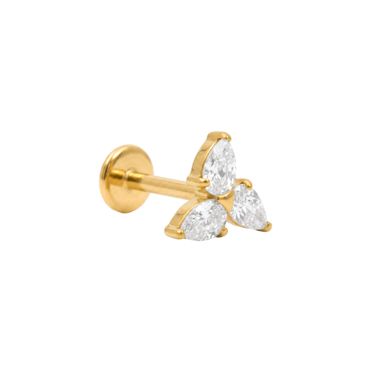 Piercing Circonita Brillante de titanio - Almon