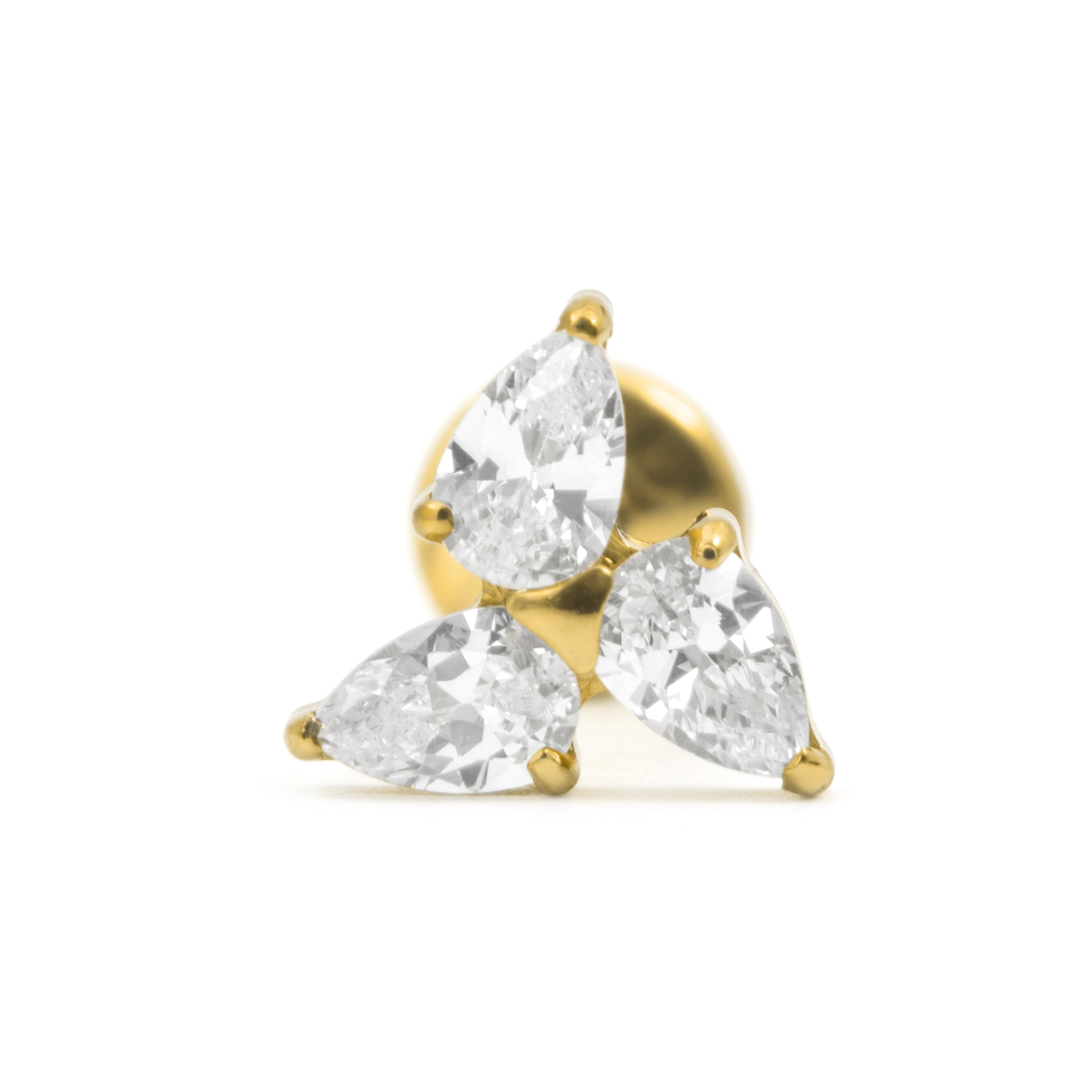 Piercing Circonita Brillante de titanio - Almon