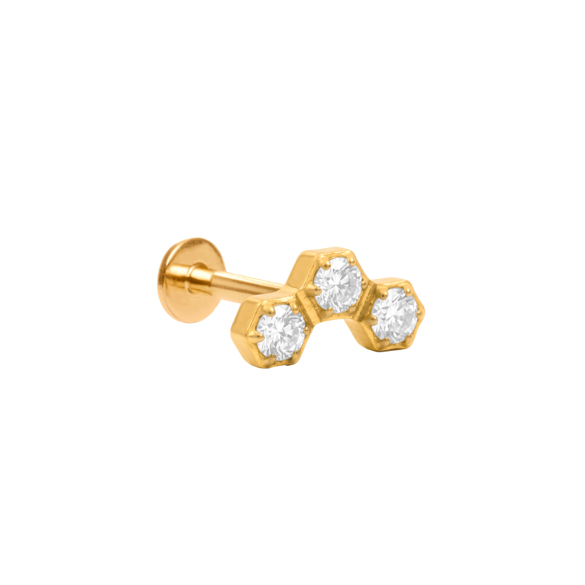 Piercing Circonita Brillante de titanio - Vilba