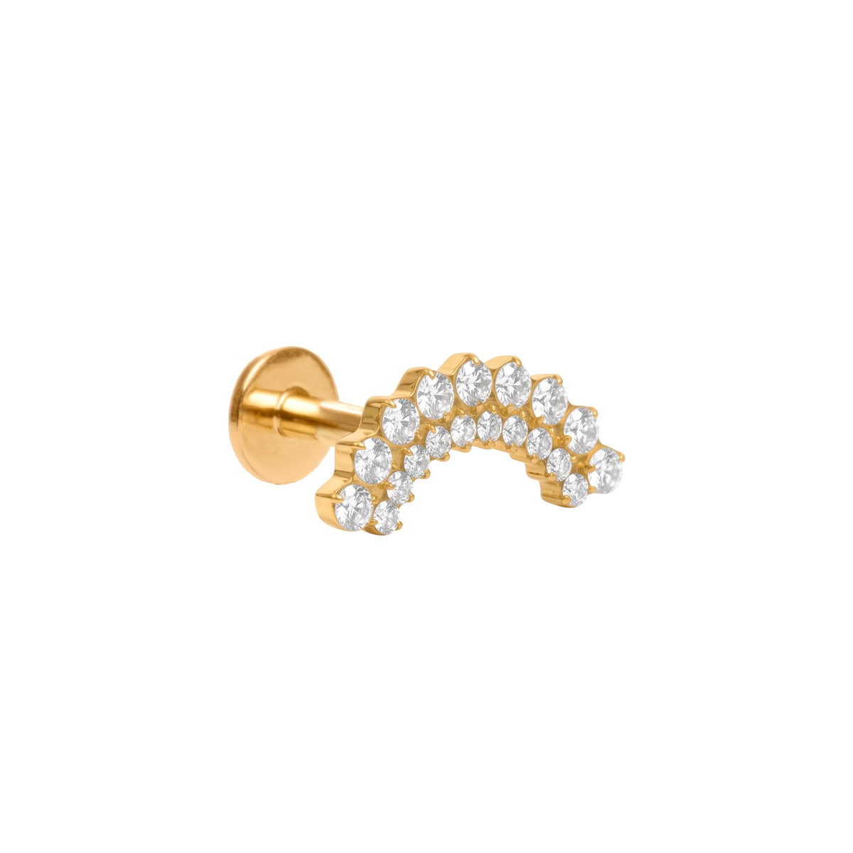 Piercing Circonita Brillante de titanio - Mayza