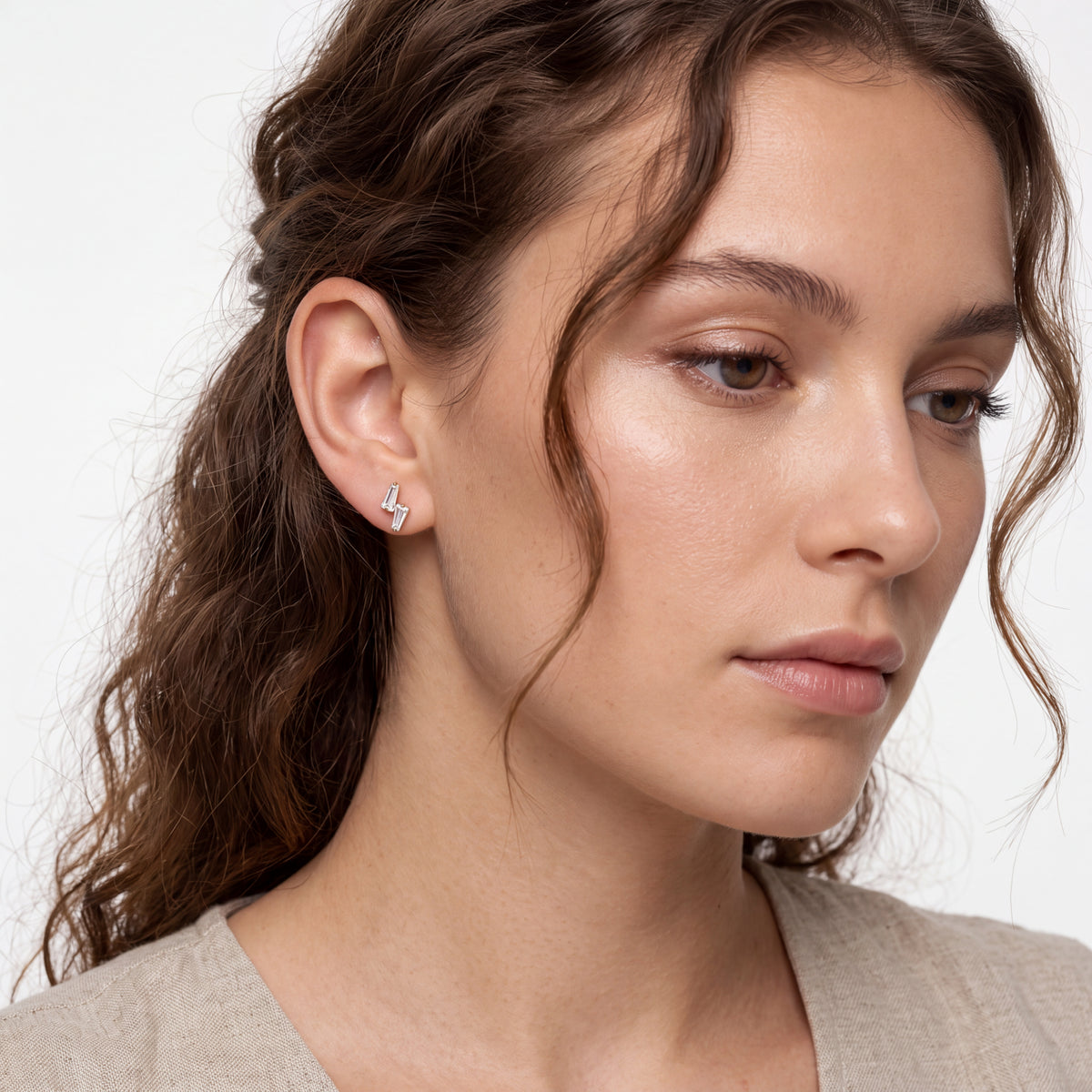 Piercing de titânio com zircónia brilhante - Kanse