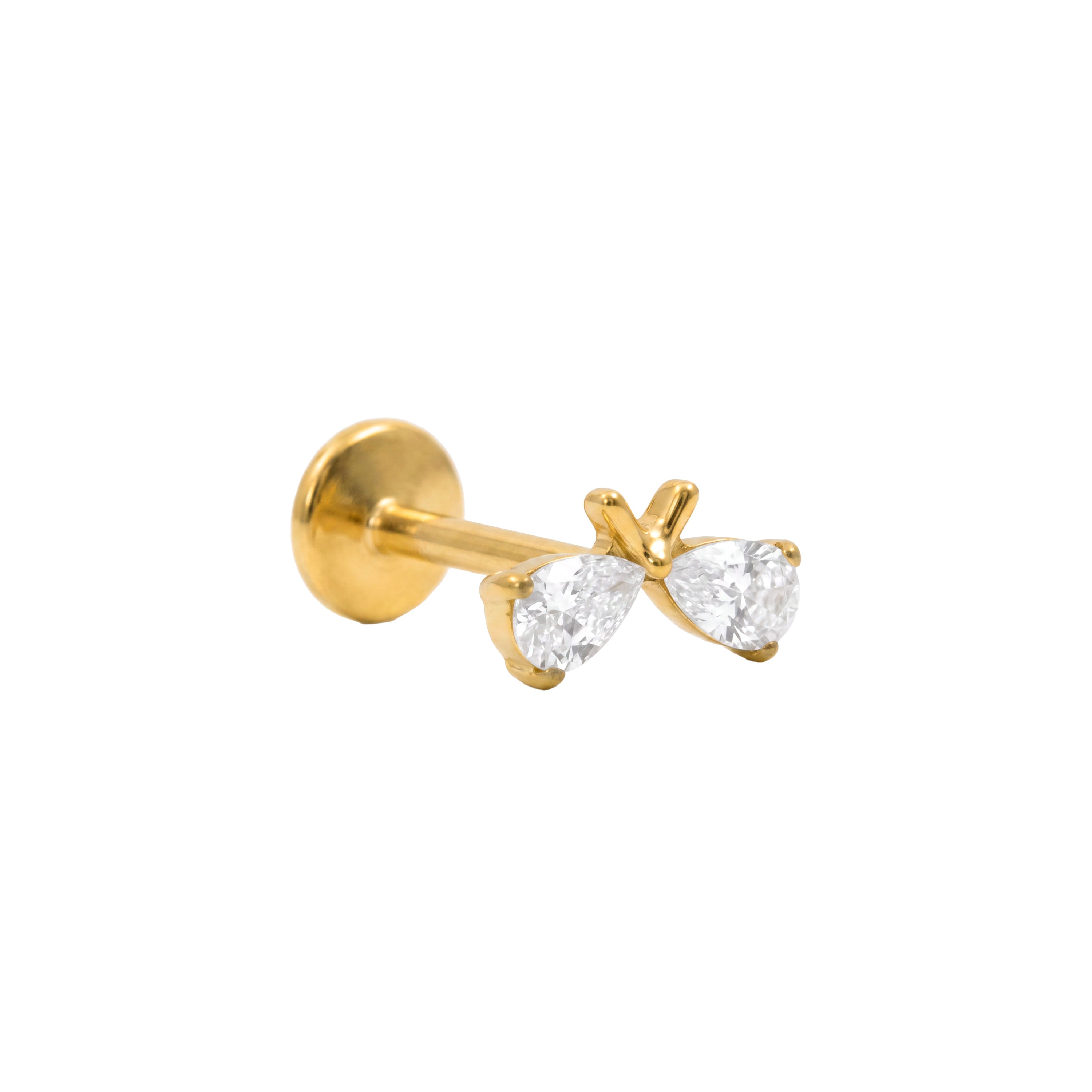 Piercing Circonita Brillante de titanio - Ezuvas