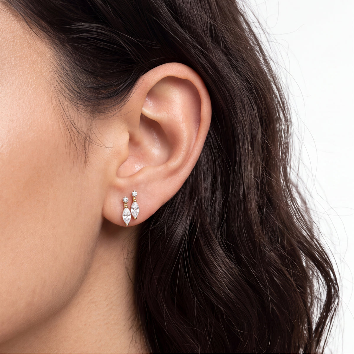 Piercing Circonita Brillante de titanio - Chu