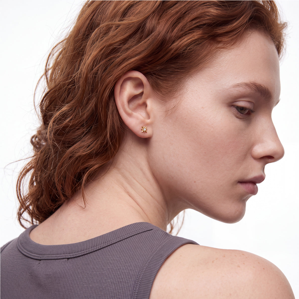 Piercing de titânio com zircónia brilhante - Tion