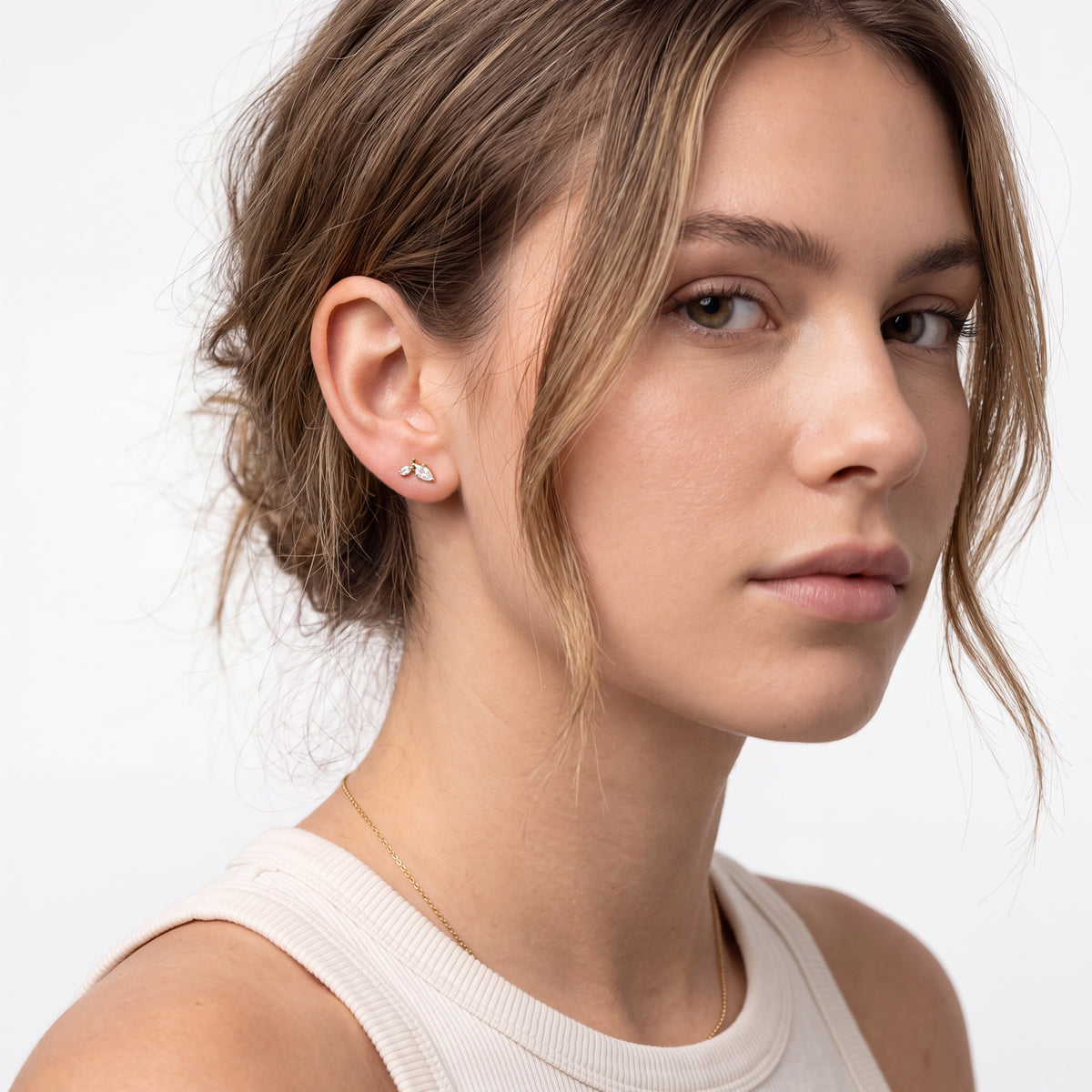 Piercing de titânio com zircónia brilhante - Modretch