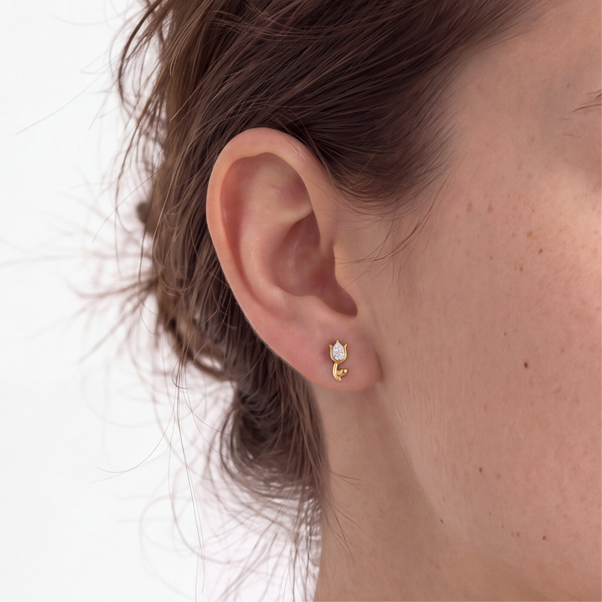 Piercing de titânio com zircónia brilhante - Jakil
