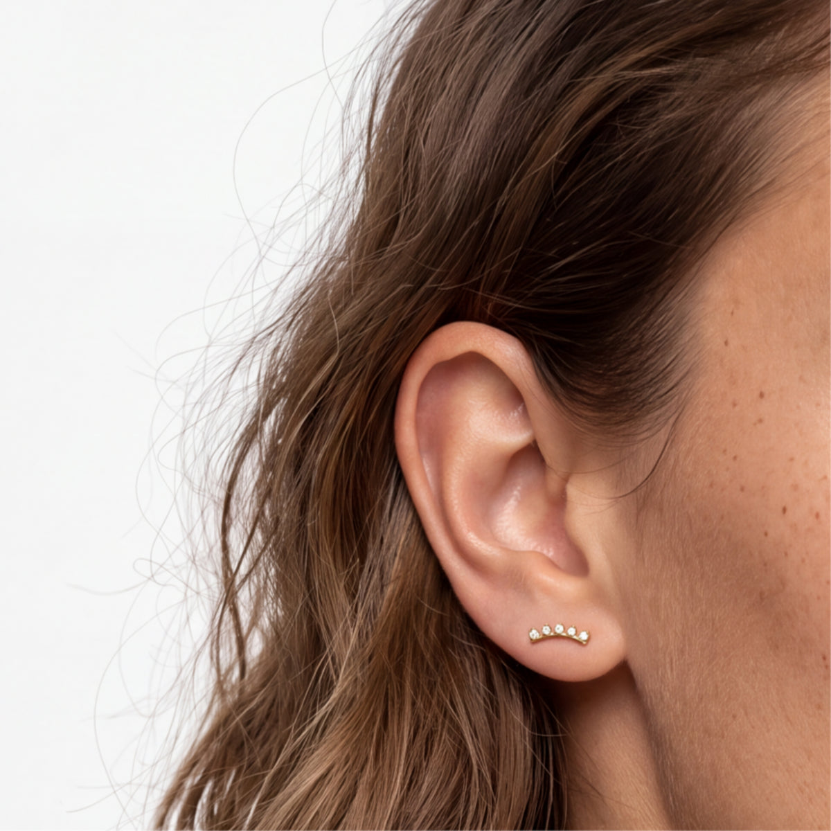Piercing in titanio con zirconia brillante - Salvall