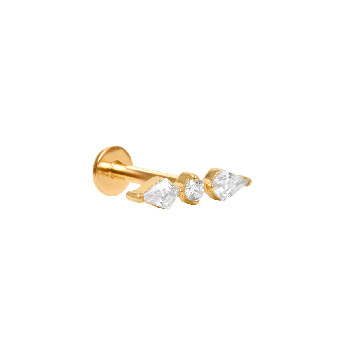 Piercing Circonita Brillante de titanio - Halnias