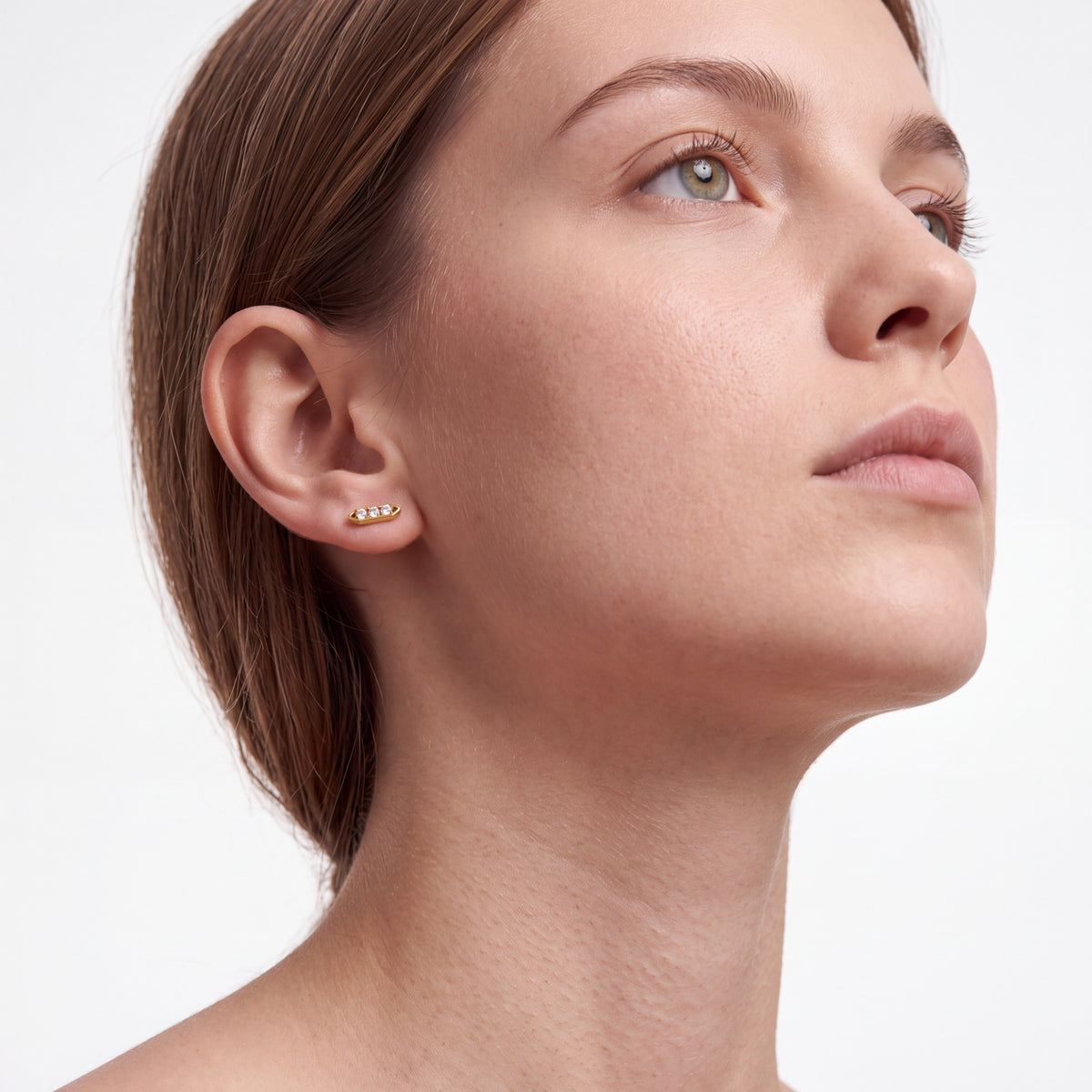 Piercing en titane avec zircon brillant - Hemci