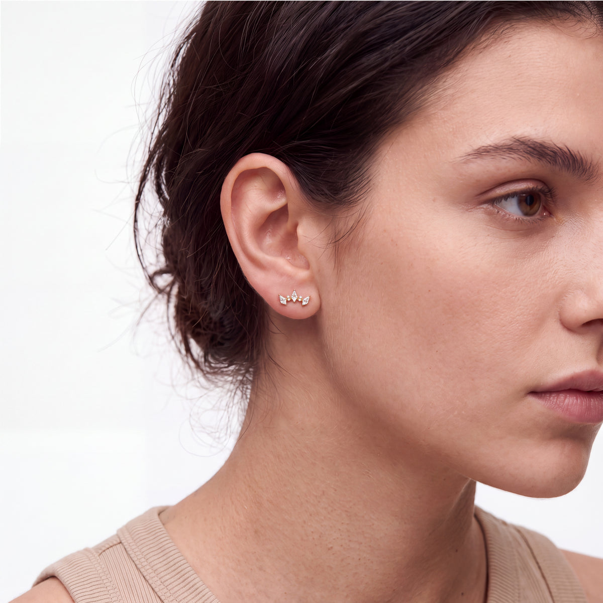 Piercing de titânio com zircónia brilhante - Ibe