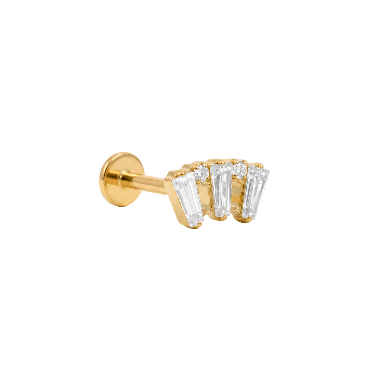 Titanium Brilliant Cubic Zirconia Piercing - Roball