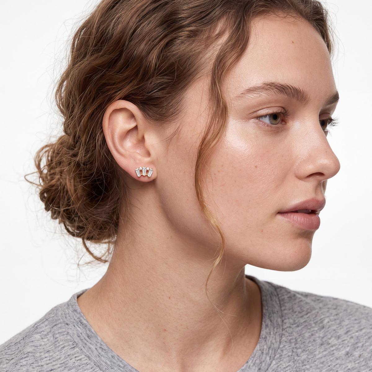 Titanium Brilliant Cubic Zirconia Piercing - Roball