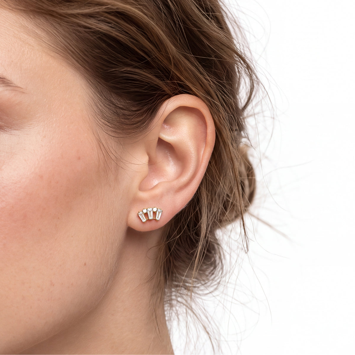 Titanium Brilliant Cubic Zirconia Piercing - Roball