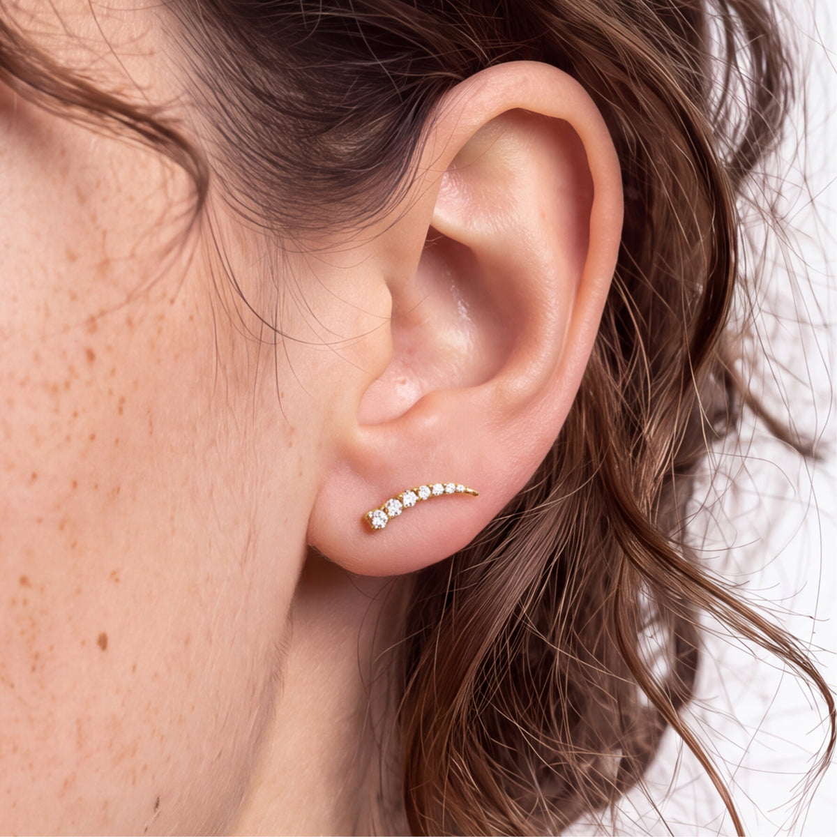 Piercing aus Titan mit funkelndem Zirkonia – Buerzel