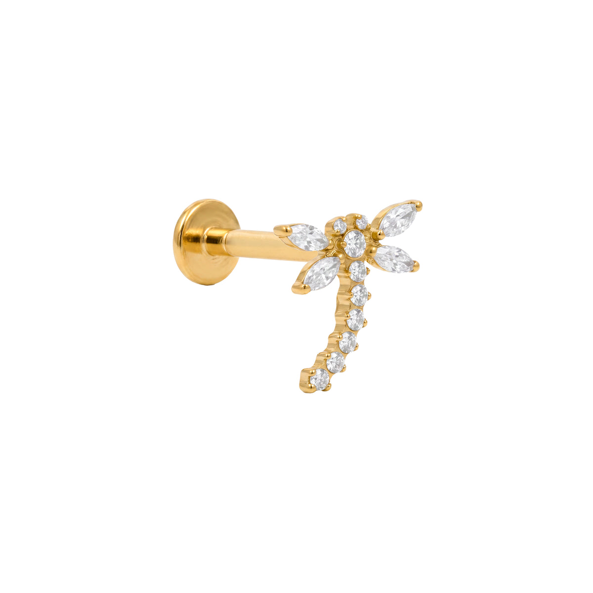 Piercing Circonita Brillante de titanio - Crobac