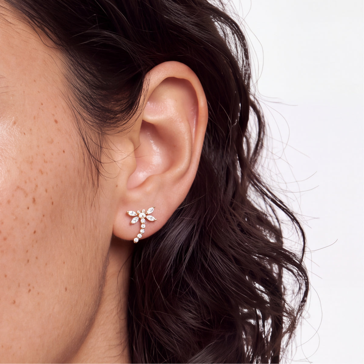 Piercing in titanio con zirconia brillante - Crobac