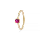 Anel Otieno Prata de Lei 925 - Otieno VERMELHO