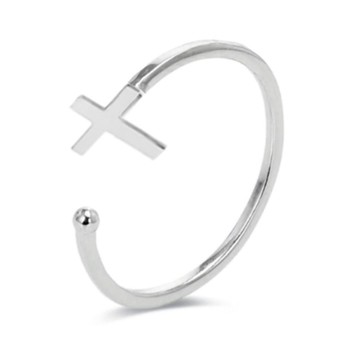 Silberring mit Rhodium-Finish - Dilme