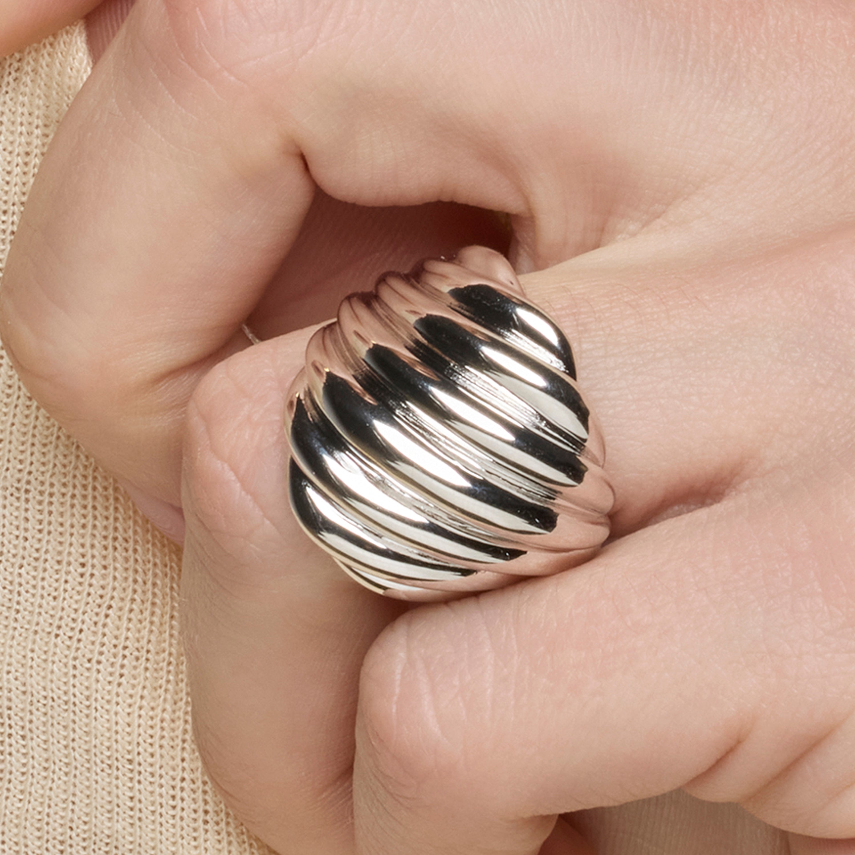 925 Sterling Silver Ring with Rhodium Finish - Goazar
