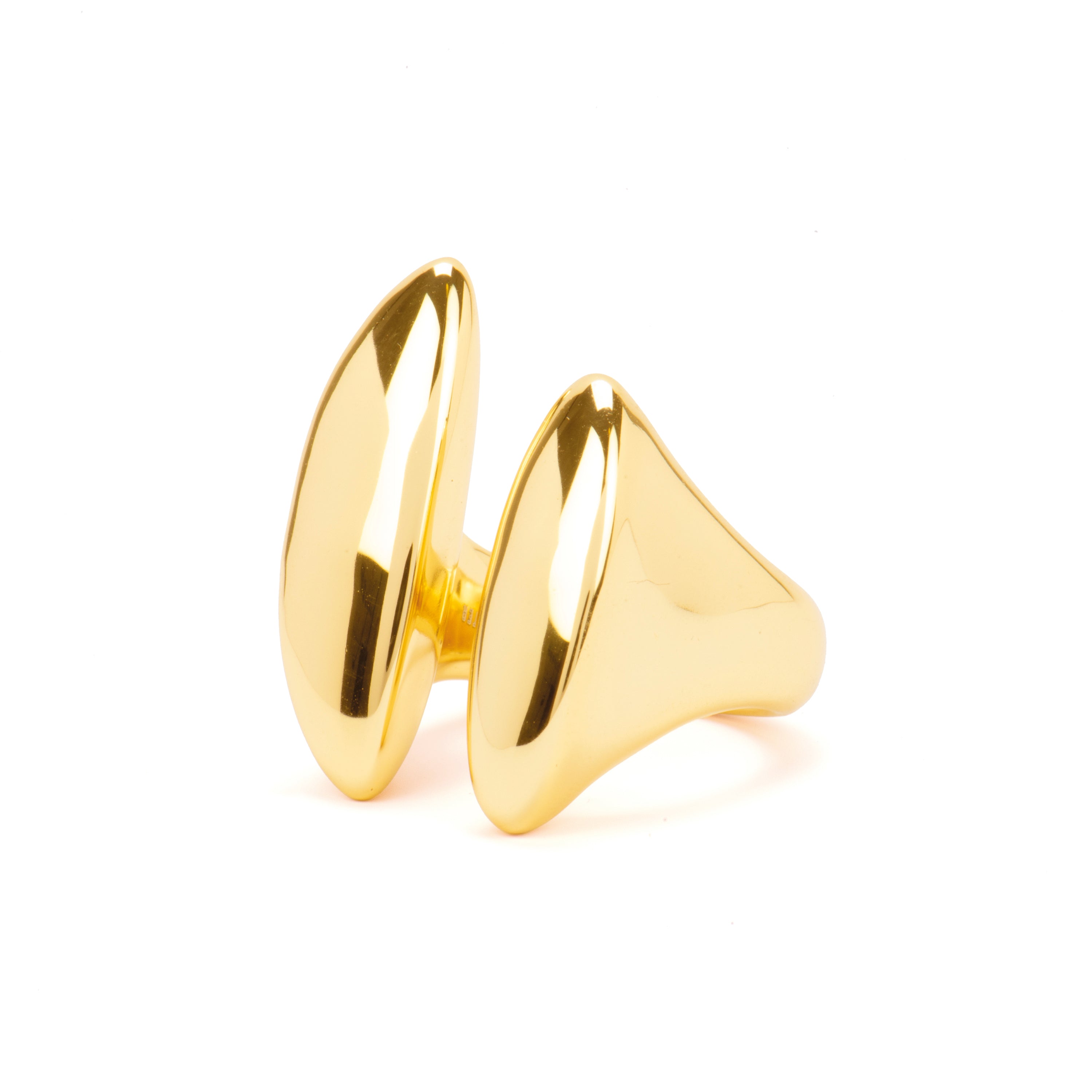925er Silberring mit 18k Gelbgold-Finish - Sures