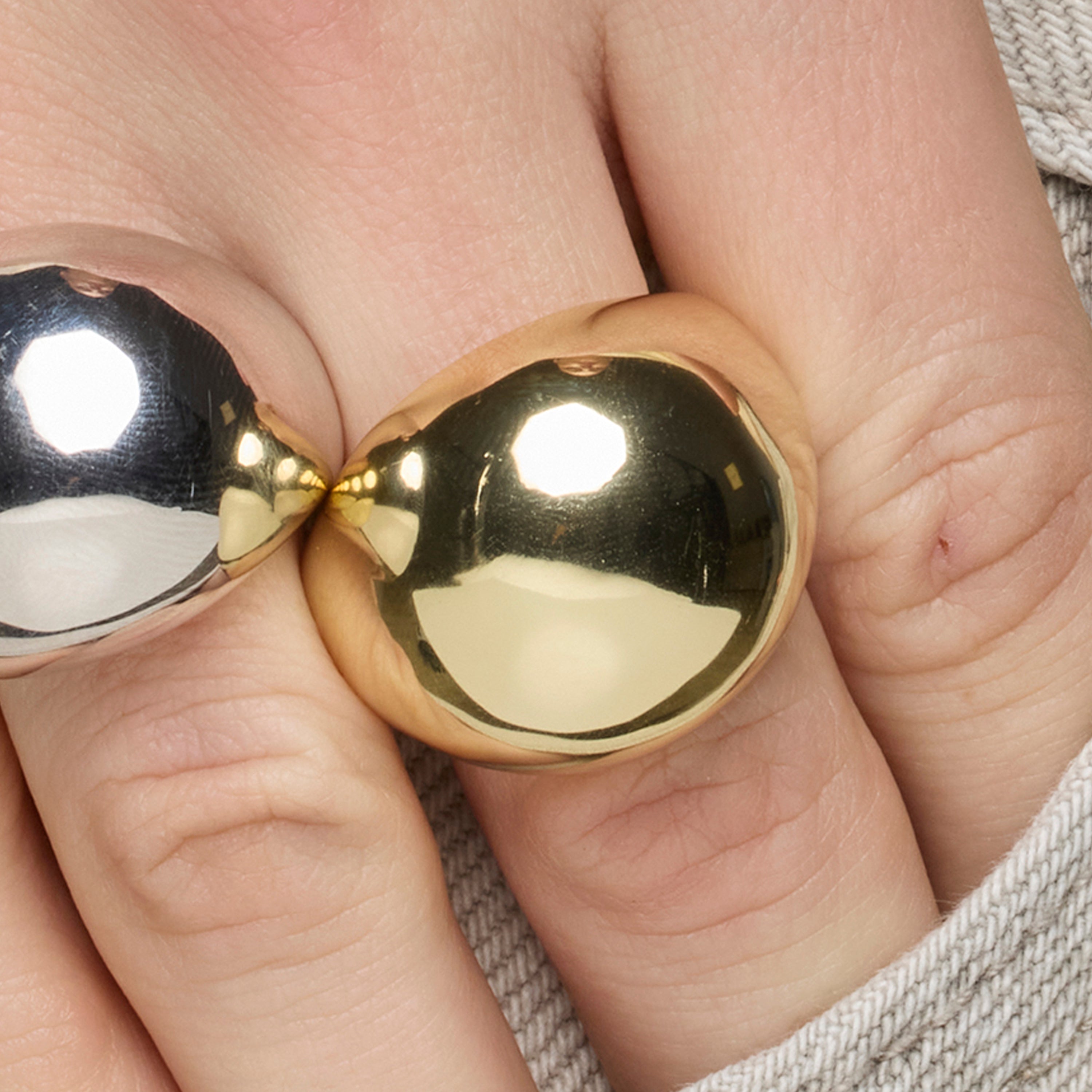 Anello in Argento Sterling 925 finitura oro giallo 18k - Likol