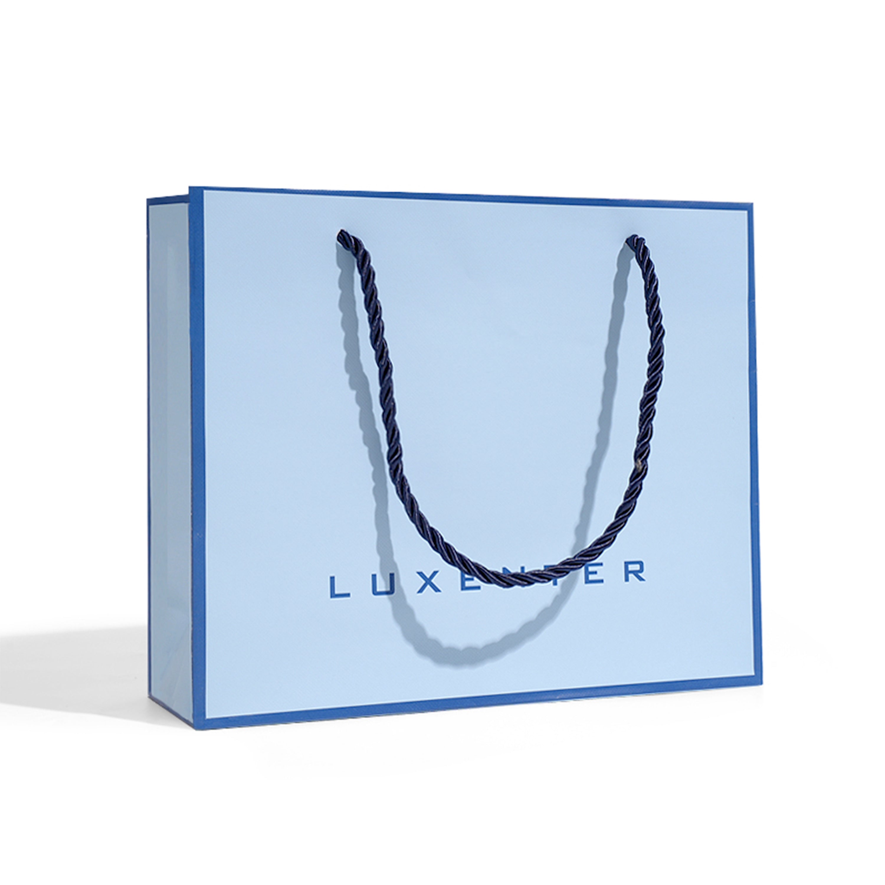 Bolsa Papel Azul Grande-Luxenter