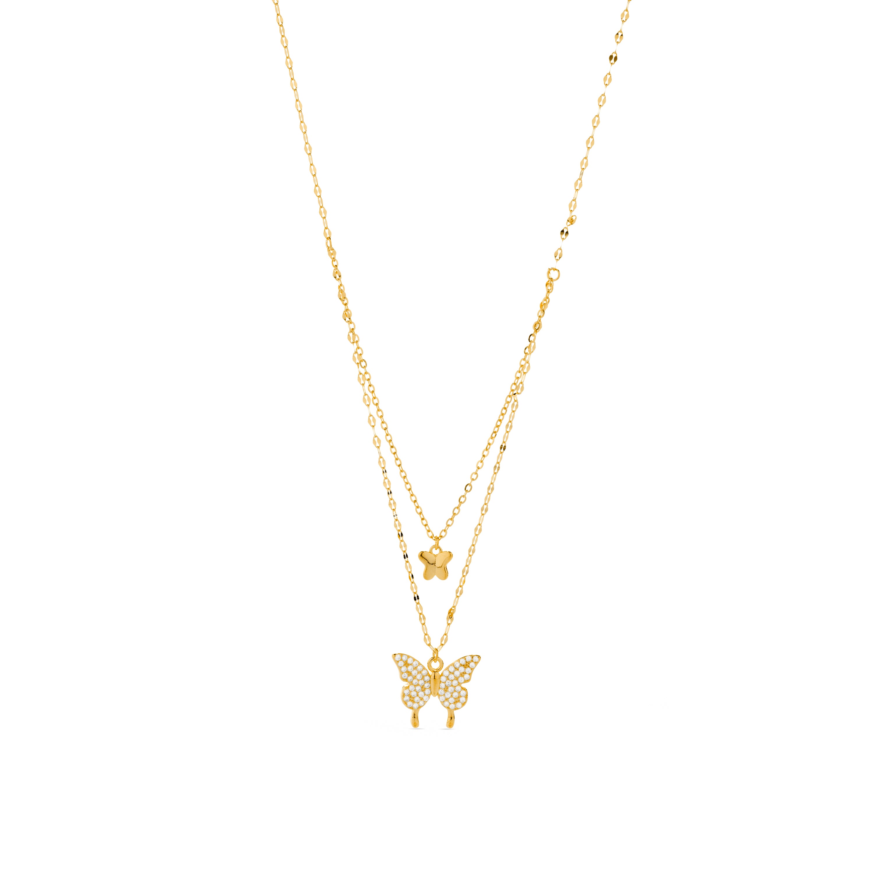 Colar de Prata de Lei 925 com acabamento em ouro amarelo 18K - Ymi