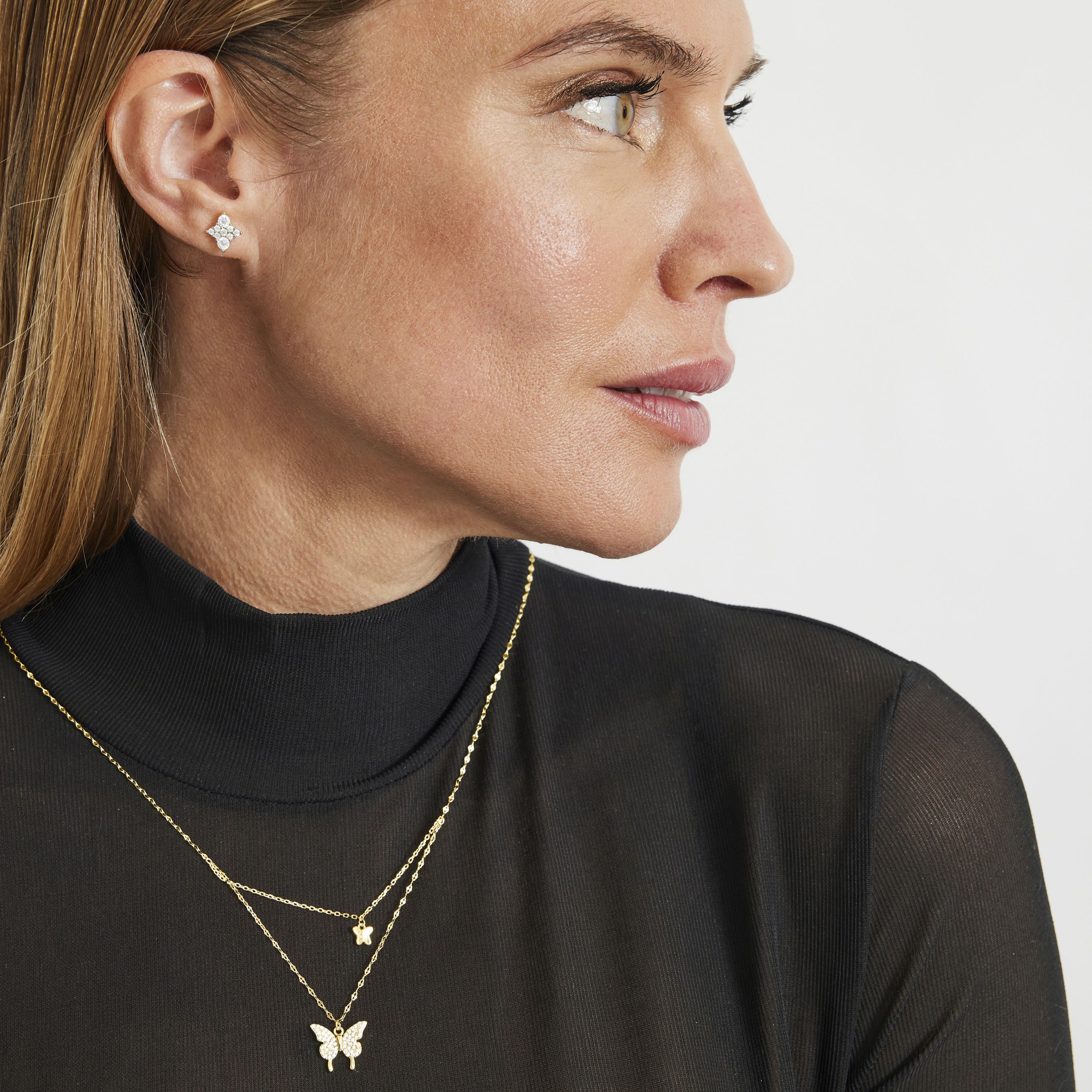 Colar de Prata de Lei 925 com acabamento em ouro amarelo 18K - Ymi