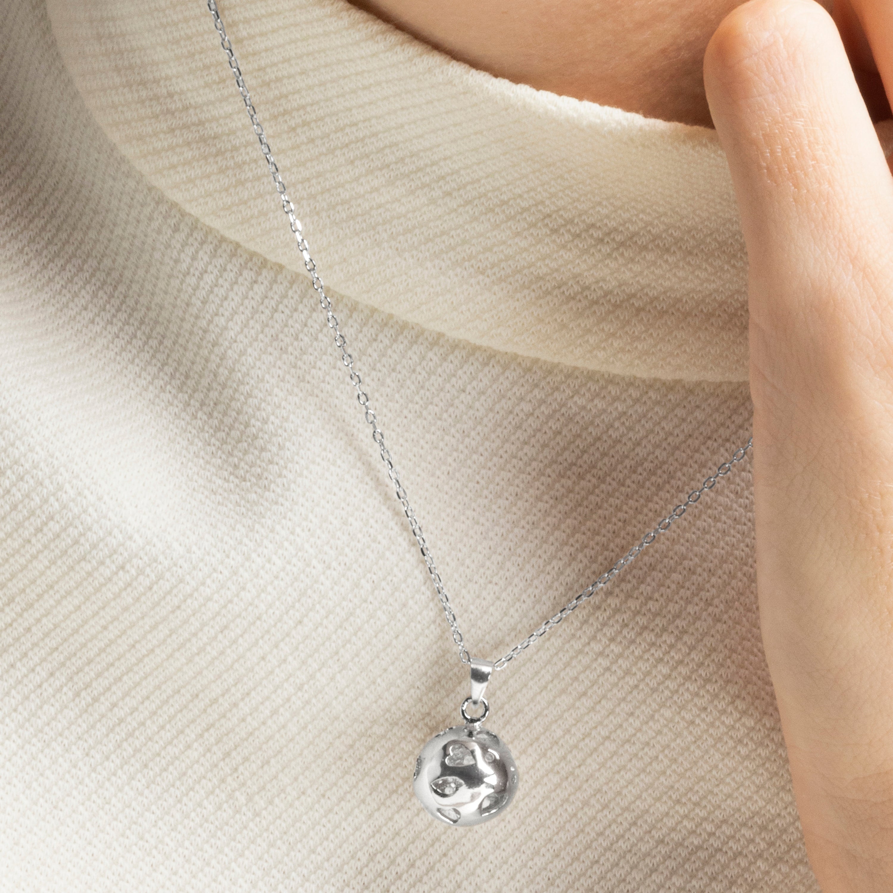 Collar de Plata de Ley 925 acabado en rodio - Yedia