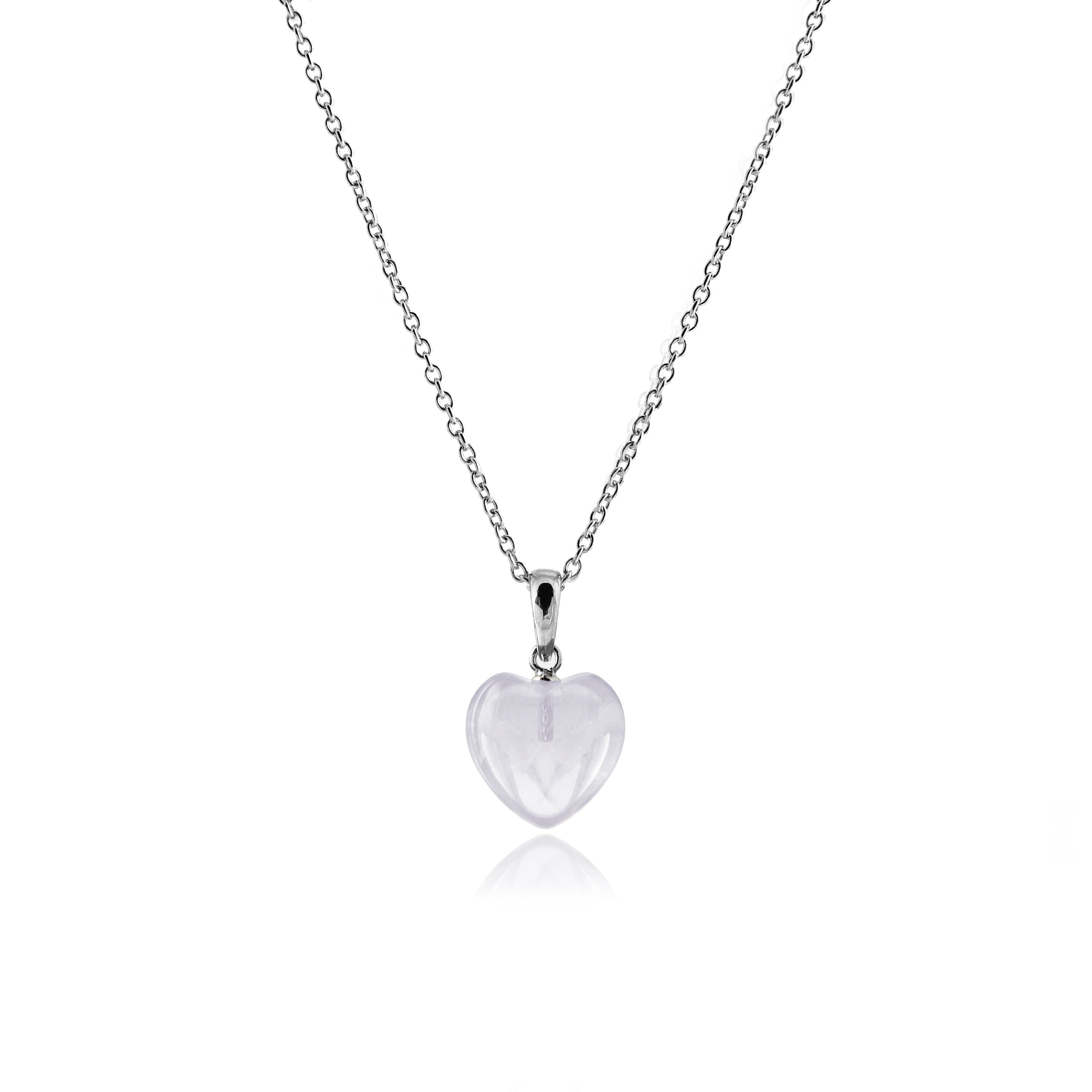 Collana in Argento Sterling 925 con Agata Blu finitura in rodio - Yedia