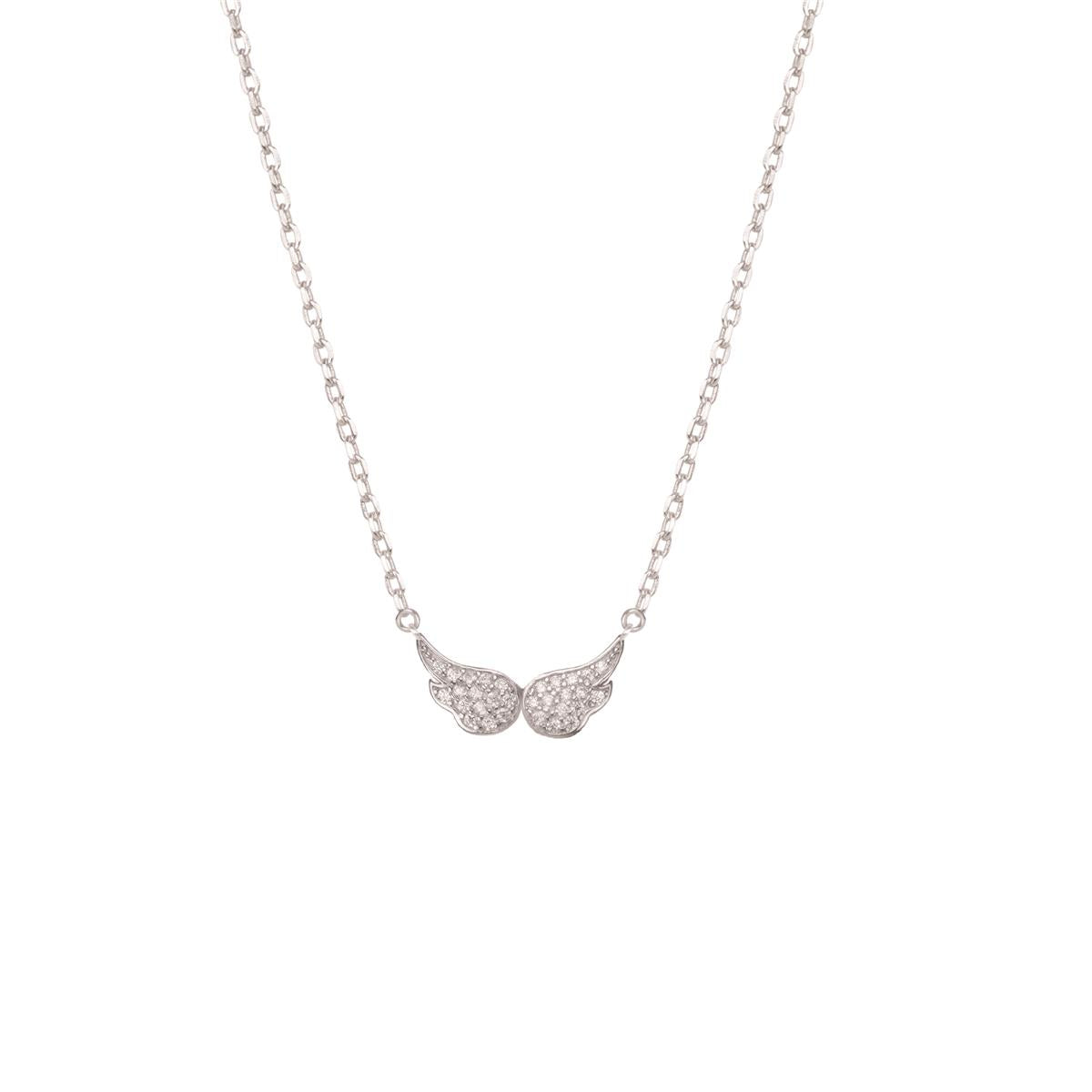 Collar de Plata de Ley 925 con Circonita Brillante acabado en rodio - Pureza