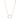 Collier en argent sterling 925 avec zircon brillant finition or rose 18K - Thilak