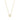 925 Sterling Silver Necklace with Brilliant Zirconia finished in 18K yellow gold - Imrak
