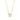 925 Sterling Silver Necklace with Brilliant Zirconia finished in 18K yellow gold - Imrak