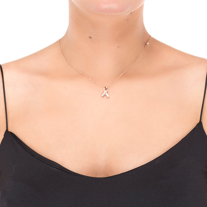 Collier alphabet en argent sterling 925